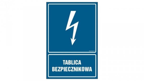 ZNAK - HG050 Tablica bezpiecznikowa 10 x 15 cm PN - Płyta 1mm