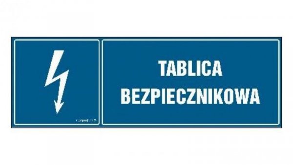 ZNAK - HH054 Tablica bezpiecznikowa 20 x 6,7 cm PN - Płyta 1mm