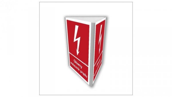 ZNAK - BC808 Główny wyłącznik prądu (3D dościenny) 10 x 15 cm PN - Płyta 1mm