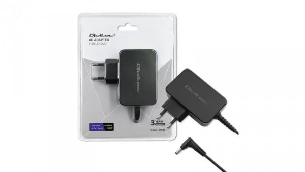 Qoltec Zasilacz do laptopa Lenovo 65W 20V 3.25A 4.0*1.7