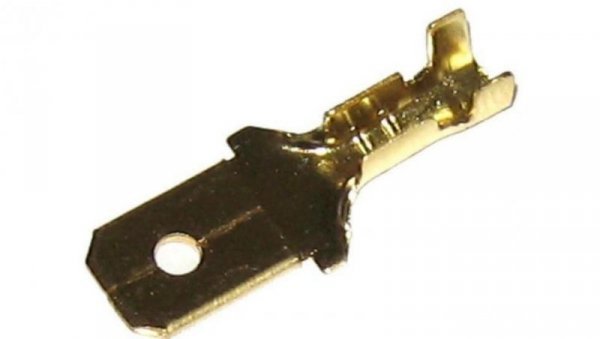 Konektor 6,3mm Złoty Męski Duży LIBOX LB0043 - 100 szt