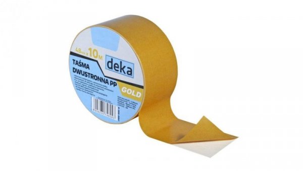 TAŚMA DWUSTRONNA PP GOLD 48MM*10M