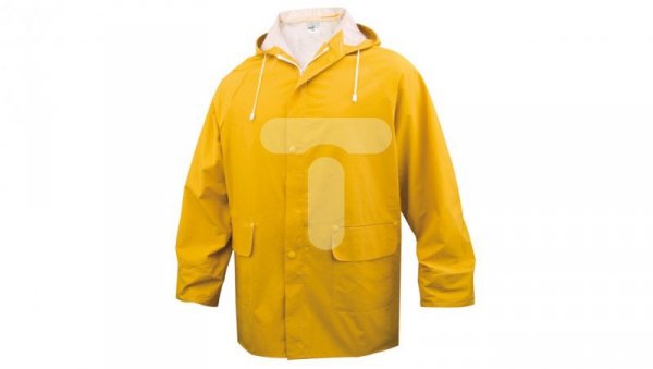 Komplet przeciwdeszczowy bluza + spodnie poliester powlekany PVC żółty rozmiar M EN304JATM2