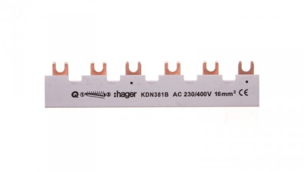 Szyna łączeniowa 3P 80A 16mm2 widełkowa (12mod.) KDN381B