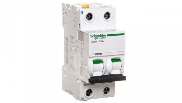 Wyłącznik nadprądowy 1P+N C 4A 10kA AC iC60H-C4-1N A9F07604