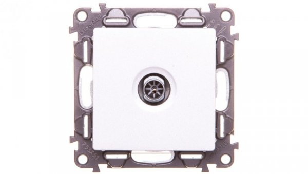 VALENA LIFE Gniazdo antenowe TV końcowe aluminium 753351