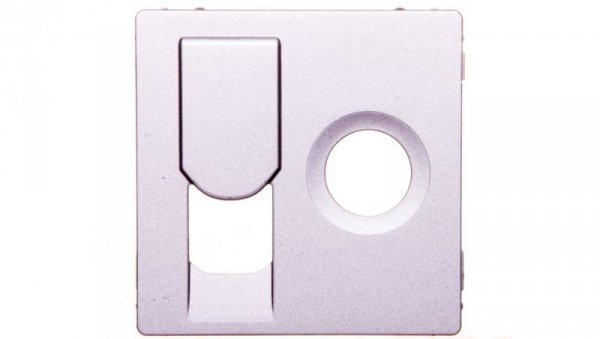 VALENA LIFE Plakietka gniazda teleinformatycznego TV/RJ45 aluminium 754832