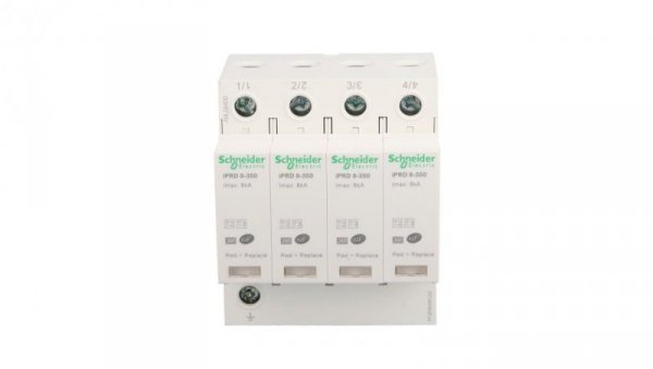 Ogranicznik przepięć Typ T2 4P 8kA 1,1kV 350V iPRD-8-8kA-350V-4P A9L08400