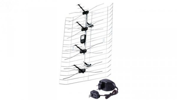 Antena zewnętrzna DVB-T ASP-30 42dB VHF/UHF J0666