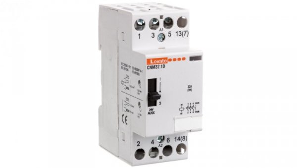 Stycznik modułowy z dźwignią do sterowania ręcznego 32A 4Z cewka 24 VAC/DC CNM3210024