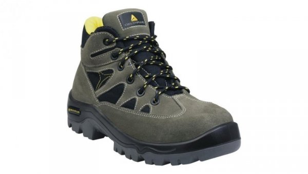 Buty z weluru skórzanego podeszwa z dwuwarstwowego PU podnosek i wkładka kompozytowe kol.zielono-czarny roz.38 PIED AURI3SPVN38