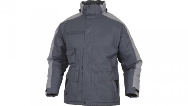 Kurtka z poliestru oxford powlekanego poliuretanem kolor szary rozmiar 3XL CORP NORDLGR3X