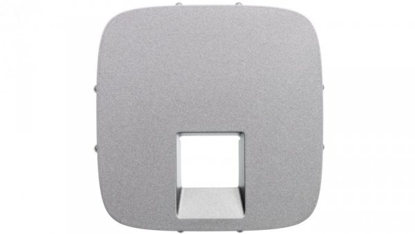 VALENA ALLURE Plakietka gniazda pojedynczego RJ11 kategorii 6 utp aluminium 755417