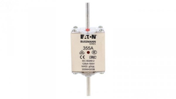 Wkładka bezpiecznikowa NH3 355A gL/gG 500V 355NHG03B