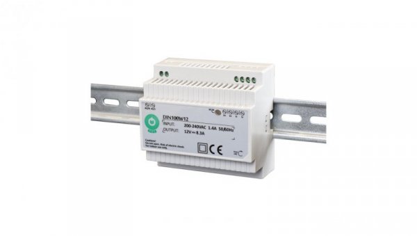 Zasilacz POS na szynę DIN 100W 24V DC 4,15A DIN100W24