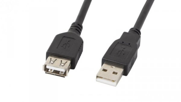 Przedłużacz USB 2.0 High Speed 0,7m LANBERG CA-USBE-10CC-0007-BK