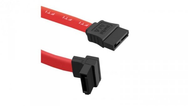 Qoltec Kabel SATA kątowy 0.35m