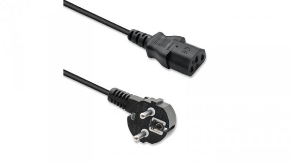 Qoltec Kabel zasilający IEC C13/SCHUKO 3x0.75mm² 1.4m