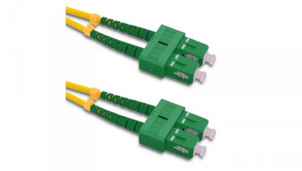 Qoltec Patchcord światłowodowy SC/APC - SC/APC Singlemode 9/125 G652D Duplex 1m