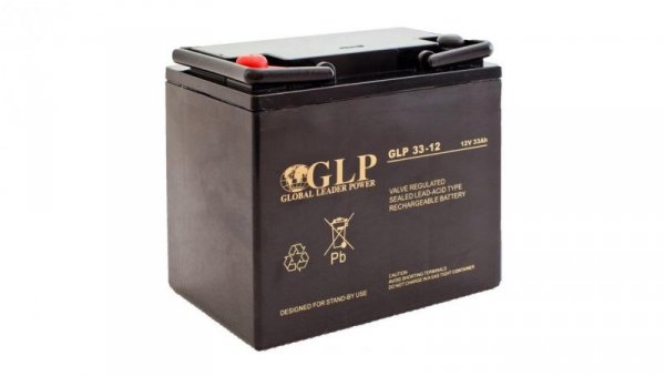 Akumulator AGM 12V 33Ah (196x131x155mm) GLP 33-12