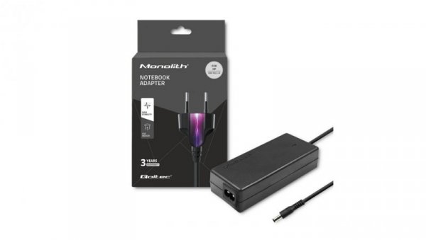 Qoltec Zasilacz do laptopa HP 40W 19V 2.1A 4.5*3.0+pin +kabel zasilający