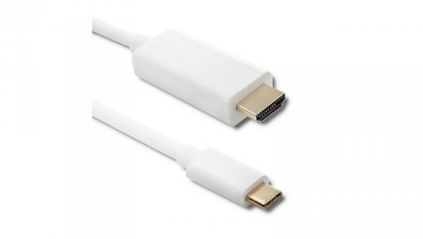 Qoltec Kabel USB 3.1 typ C męski/ HDMI A męski 4K Alternate mode 1m