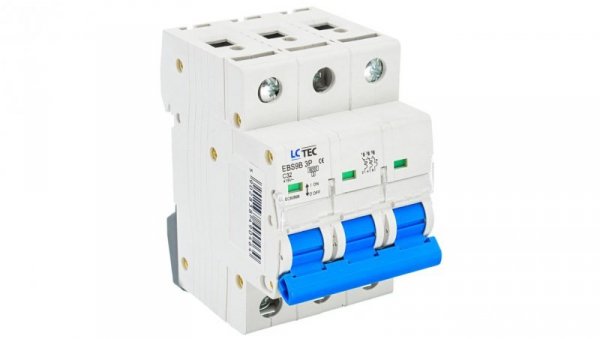 Wyłącznik nadprądowy 3P C 32A 6kA AC LC-Tec EBS9B-3C/32 LCTEC-EBS9B-3C/32