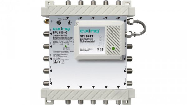 Multiswitch 5/10 aktywna tv naziemna 5 wejść / 10 wyjść SPU 510-09