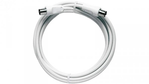 Kabel sznur 2,5m wtyk telewizyjny IEC / gniazdo telewizyjne IEC high shielded BAK 250-80