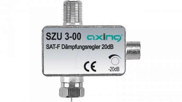 Tłumik regulowany SZU 3-00, 0.1-1000 MHz, kątowy SZU 3-00