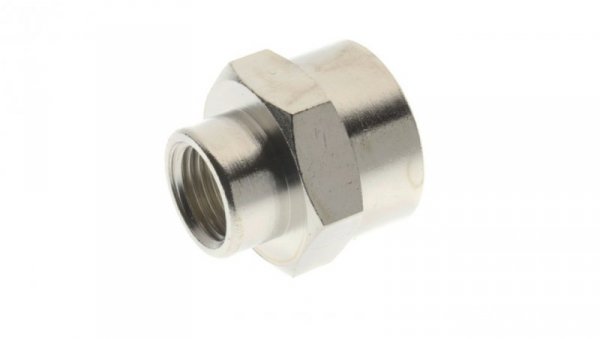 Mufa redukcyjna mosiężna niklowana G1/4w na G3/8w, 3010 1/4-3/8