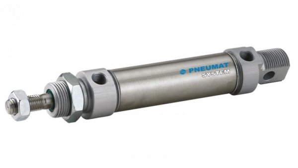 Siłownik Pneumatyczny z jednostronnym tłoczyskiem. Średnica tłoka 12 mm skok 125mm ISO6432 D12x125 DNM012.0125
