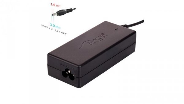 Zasilacz do notebooka Akyga AK-ND-22 19V / 2.1A 40W 3.0 x 1.0 mm SAMSUNG 1.2m