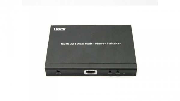 Przełącznik switch HDMI 2 wejścia x 1 wyjście HDMI ze spliterem obrazu x2 Dual-split Multiviewer LKV201MS