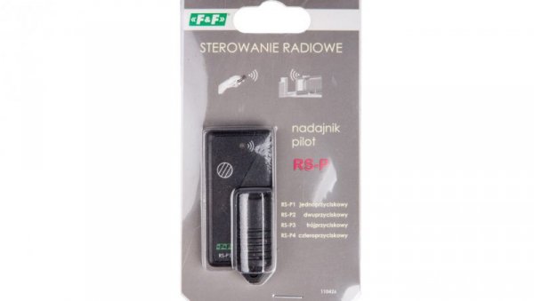 Pilot jednoprzyciskowy 12V A23 868MHz 30m czarny RS-P1