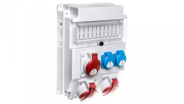 Rozdzielnica budowlana 2x5P/32A 5P/16A 2x2P+Z 11 modułów ROS11X-11