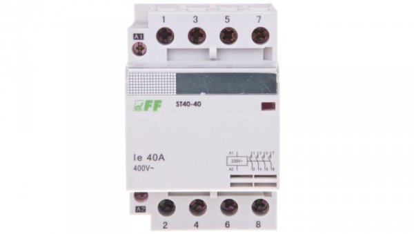 Stycznik modułowy 40A 4Z 0R 230V AC ST40-40