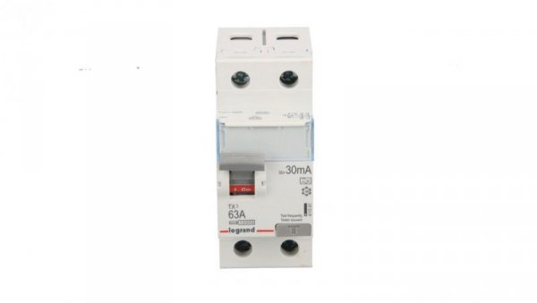 Wyłącznik różnicowoprądowy 2P 63A 0,03A typ A P302 TX3 411561