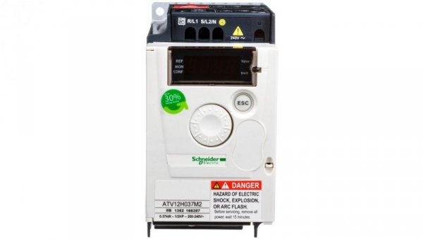 Falownik 0,37kW 1x200-240V/2,4A Altivar 12 ATV12H037M2