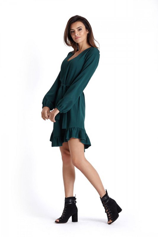 Sukienka w stylu Boho Masha - Zielona - Ivon