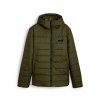 Męska kurtka sportowa Puma Essentials Hooded Padded Ciemna zieleń