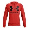 Bluza z kapturem Męska Under Armour Fleece Rival Czerwony