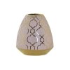 Wazon DKD Home Decor Porcelana Różowy Złoty Orientalny Chromowanie 16 x 16 x 18 cm