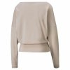Bluza bez kaptura Damska Puma Studio Yogini Lite Łosoś