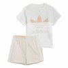 Zestaw Sportowy dla Dzieci Adidas Trifolio Biały