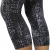 Legginsy Sportowe Damskie Reebok Lux 3/4 Czarny