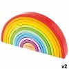 Drewniane Puzzle dla Dzieci Woomax Tęcza 11 Części 2 Sztuk