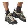 Obuwie do Biegania dla Dorosłych Salomon X Ward Beżowy Ciemny szary GORE-TEX Skórzany Góra