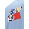 Koszulka z krótkim rękawem Męska Russell Athletic Emt E36211 Niebieski Indygo