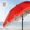 Slnečník Aktive Czerwony Aluminium 240 x 235 x 240 cm (6 Sztuk)
